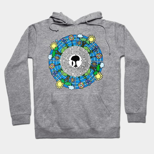 Monster in the Maze Mandala Hoodie by gorff